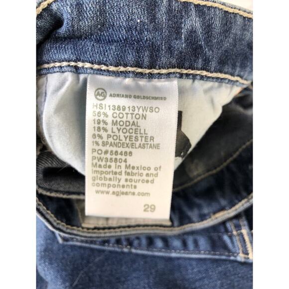 Adriano Goldschmied Legging Ankle Jeans Super Skinny Fit Blue Denim Size 29 - Picture 5 of 7